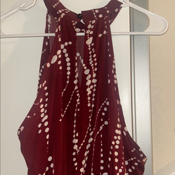 SHEIN L Strapless Burgundy Ruffle Cocktail Dress A-Line - Picture 5 of 5